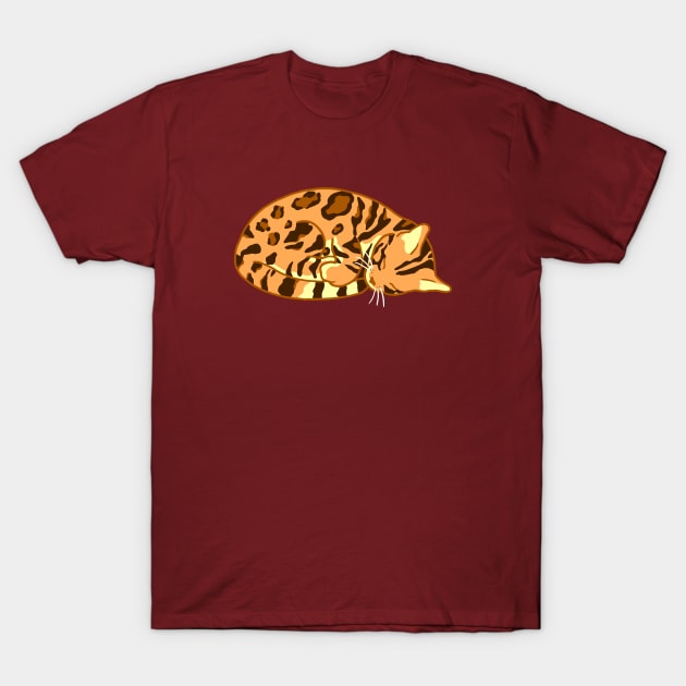 Sleeping Bengal T-Shirt by CCDesign